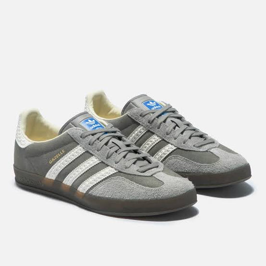 Adidas Gazelle (Silver Pebble/Off White/Metallic Gold)